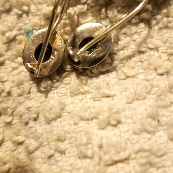 Silver Amerthyst vintage errings - Picture 4 of 5